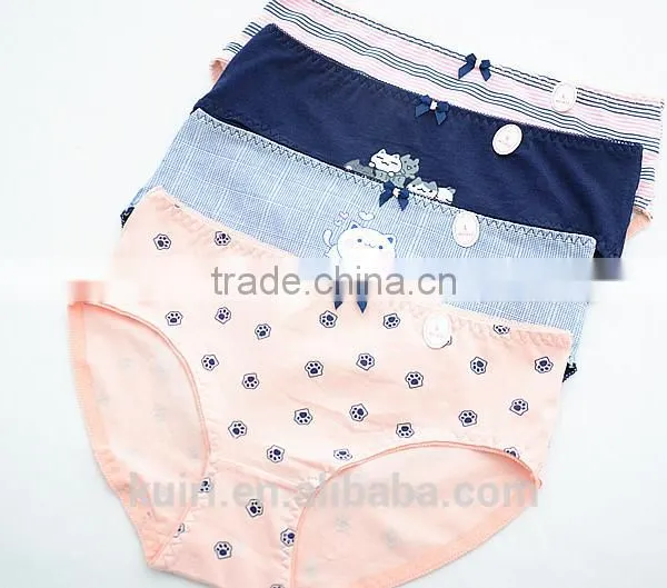 Women Cotton Panties Print Cats Underwear Sexy Underpants Cute photo-4