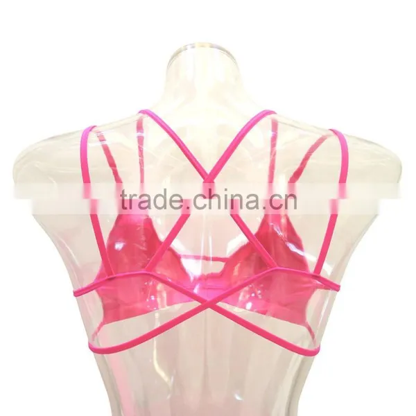 2016 Strappy Fitness Bra Women Underwear Sports Wear Lingerie Seamless Sexy Bra photo-3