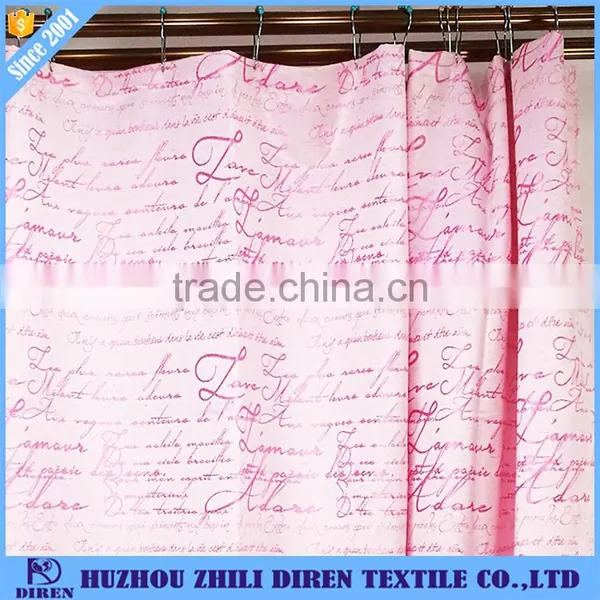 Custom British Letter Jacquard Hookless Shower Curtain for Hotel,Bath Room photo-5