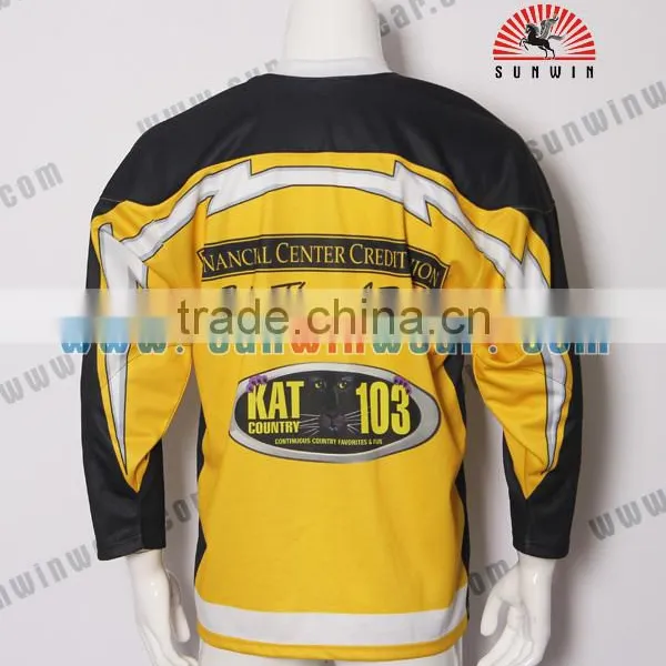 Wholesale Custom Hockey Jersey,European Sublimation Ice Hockey Jersey With Tackle Twill Embroidery photo-2