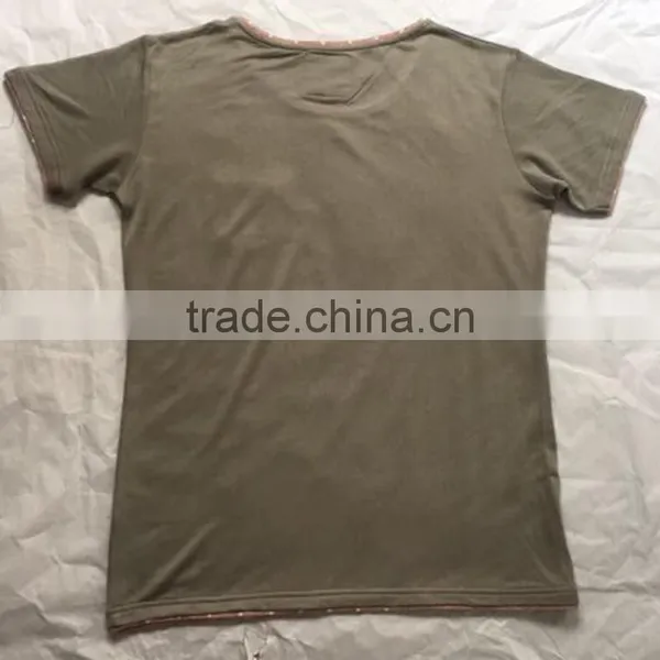 High Quality Designer Patterned Front Pocket T-Shirts for Men photo-2