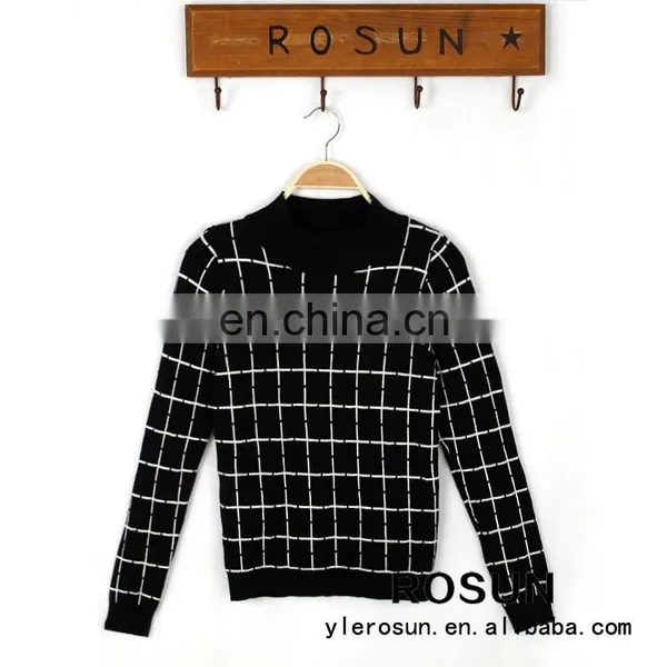 Whloesale Custom Leisure Sweater With Plaid Pattern Wholesale Women Crop Top Sweat Suit photo-2
