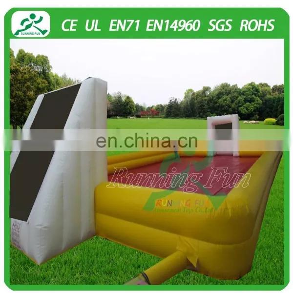 2015 Hot Sale Mini Inflatable Soccer Field Made in Running Fun Inflatables FOR SALE photo-2