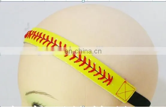 Hot Sale Cheap Sports Leather Softball Baseball Headband From Factory photo-2