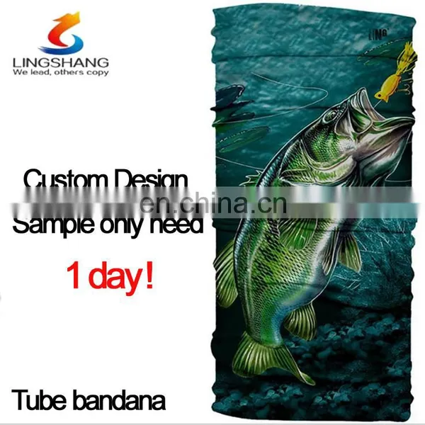 Polyester Head Tube 3D Custom Digital Printing Design High UV Bandana photo-4