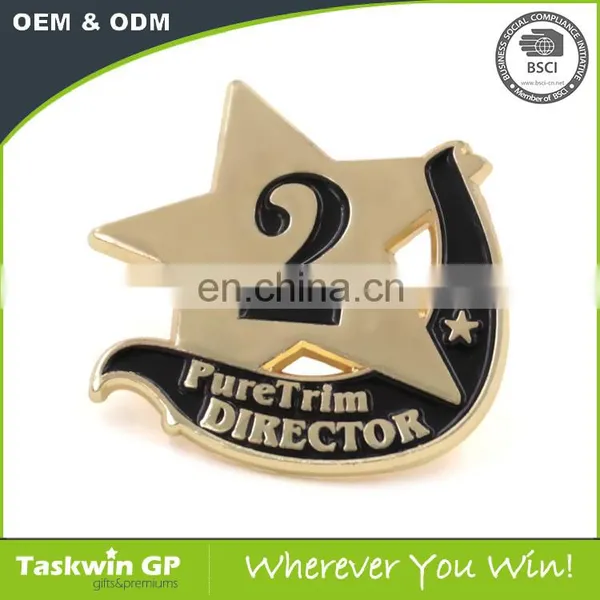 Custom Metal Horse Lapel Pins With 3D Gold Color photo-2