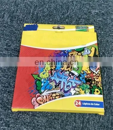 High Quality Stationery 7 " Triangular Color Plastic Pencil 24pcs Set With Sharpener photo-2