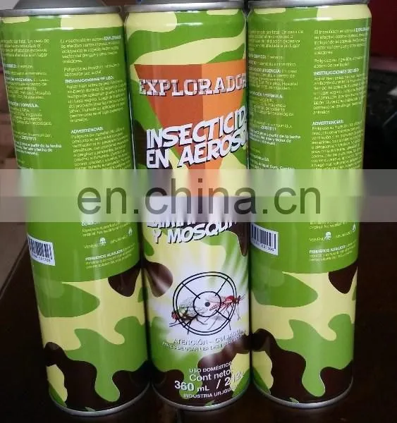 5 Color CMYK Printing Cosmetics Aerosol Spray Can TIN BOX