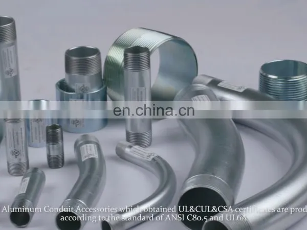 Aluminum Conduit Fittings Installation of Electrical Metalical and Non Metalical Conduit Bends UL6A Listed Elbow photo-1