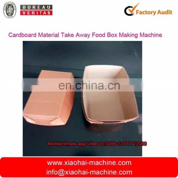 Cardboard Material Take Away Food Container Making Machine photo-2