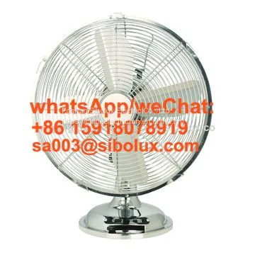 SIBOLUX 12 Inch Vintage Table Fan Desk Fan With Aluminum Blades for Office and Home Appliances photo-2