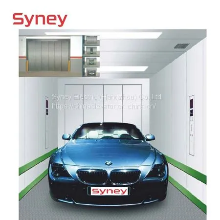 China Supplier 3000kg 0.25m/s Safe Stainless Steel Goods Cargo Auto Car Lift Elevator for Automobile 4S Shop photo-3