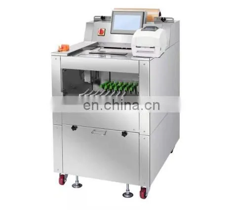 Semi-Automatic Strech Film Wrapper Fresh Fruit Packing Machine With Label Printer