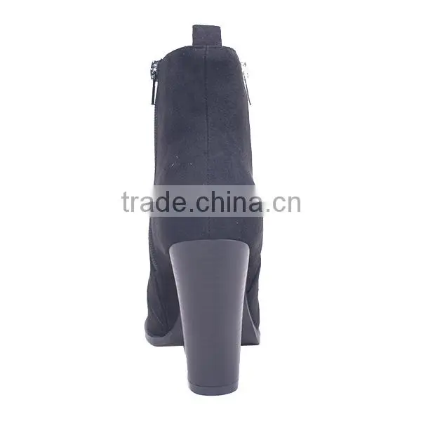 Fancy Woman Suede Material High Ankle Boots Industrial Motorcycle Racing Boots photo-5