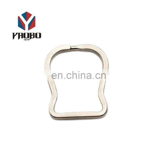 Excellent Keyring Stainless Steel Custom Key Chain Split Shaped Rings For Clothing photo-2