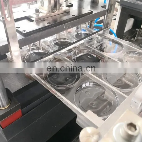 PCL420 Auto PVC PETG BOPS Drink Cup Lid Thermo Forming Machine, Food Packaging Plastic Tray Plate Making Equipment photo-3