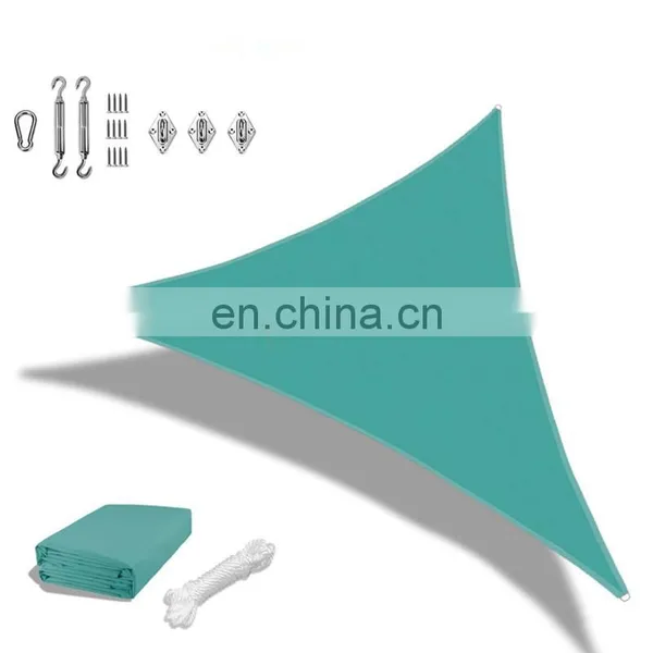 Outside Waterproof Sun Shade Sail HDPE UV Stabilized Triangle and Square Shape Shade Sales photo-3