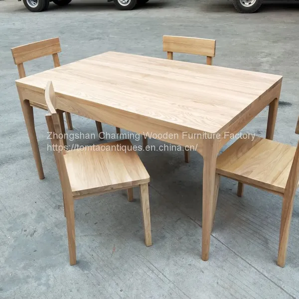 solid elmwood dining table, with 4 chairs