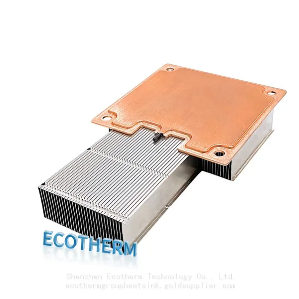 Custom Manufacturer power supply vapor chamber copper pipe aluminum led zipper fin large heatsink heat sink
