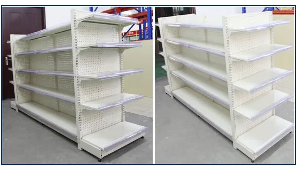 Four Post Heavy Duty Hypermarket Store Shelf