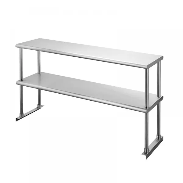 Stainless Steel Storage Rack, Commercial Double-layer Storage Rack, Suitable for Restaurants and Kitchens.