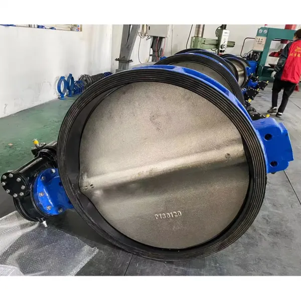 DN600 PN16 Wafer Butterfly Valve CF8M/CF8 Stainless Steel 304 Plate Disc Motorized Valve Electric Butterfly Valve photo-5