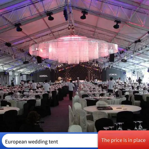 Rental of Large Tents, Construction of Aluminum Alloy Glass Marquees, Rental of Large Red Wedding Marquees photo-4