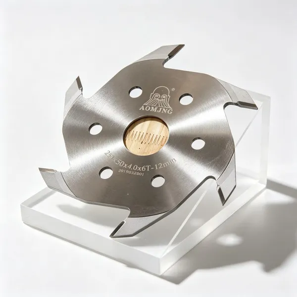 Finger Joint Cutter 250mm 6T Carbide Tipped 75Cr1 for Wood Jointing Woodworking - AOMJNG photo-2