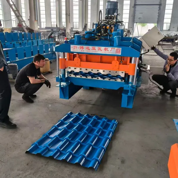 Roof Panel Glazed Tile Machine, Antique Architectural Glazed Tile Roll Forming Machine photo-4