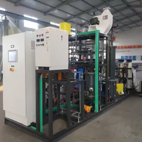 High Concentration Electrolytic NaClO Generator for Food Processing Sanitization