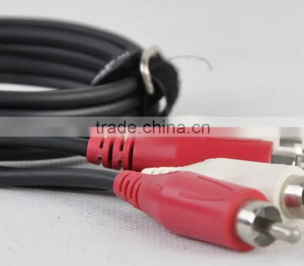 10FT Male 2 RCA To 2 RCA YC Patch Cable With OD 4X8MM YC801-10FT Quality Choice photo-2