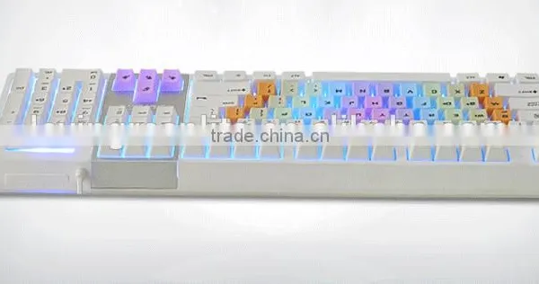 Wired Good Touch Feeling Low Voice Gaming Backlit Mechanical Keyboard photo-4