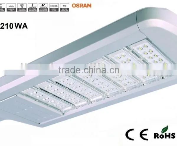 Hot Sale, MODULAR 210W LED STREET LIGHT BY OSRAM With CE RoHS Certificates photo-2