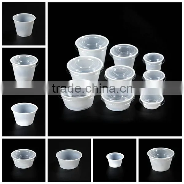 Food Grade Safe Disposable Plastic Portion Cups With Lid photo-6