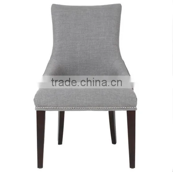 New Design Dinning Room Furniture Linen Fabric Dinning Chair