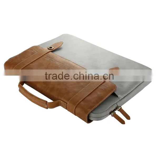Fashion Baseus British Design Sleeve PU Leather Laptop Portable Bag Cover For Notebook Universal 14.1" TB-0121 photo-4