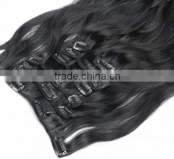 the Best Sale Wholesale Most Popular Ombre Hair Extension Clip In Hair photo-2