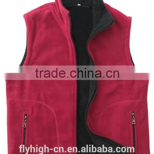 Logo Embroidered Warm Women's Sleeveless Polar Fleece Vest photo-2