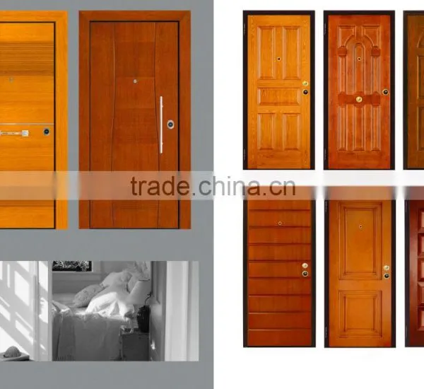Italian Steel Security Door Steel Wooden Armored Door photo-4