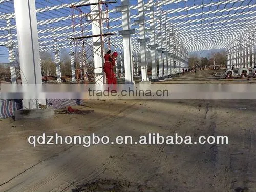 ISO9001-2000 High Quality Prefabricated Steel Structure Frame Warehouse