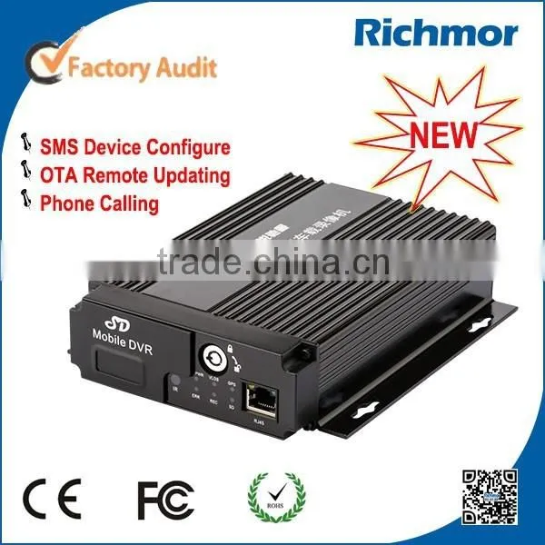 Double SD Card Bus Truck Car Mobile DVR 4ch Mobile DVR 3G/4G G-sensor GPS photo-2