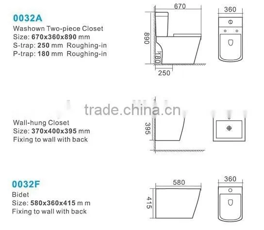 China Sanitary Ware Ceramic Two Piece Toilet photo-3