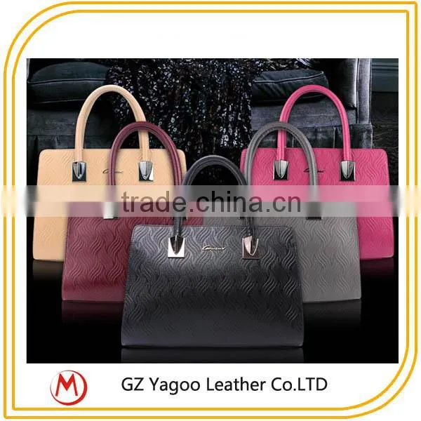 Wholesale Women Popular Fashion Leather Handbags With Short and Long Srap photo-3