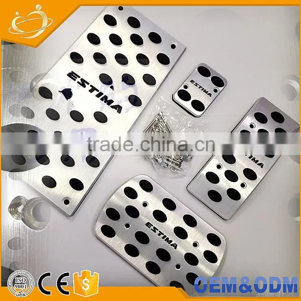 Foot Brake Pedal Cover Aluminium Alloy Accelerator Pedal Brake Pedal Rest Pedal Car Kits for Toyota ALPHARD VELLFIRE ESTIMA photo-2