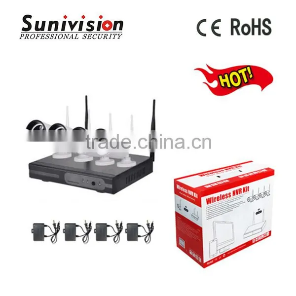 Factory 960p Wifi H.264 40m Infrared Distance ip Camera Nvr Wireless Kit photo-3