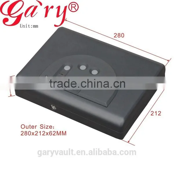 Wholesale- MS500 Micro Vault Biometric Fingerprint Handgun Pistol Small Car Security Storage Steel Safe Box / Gun Vault photo-4