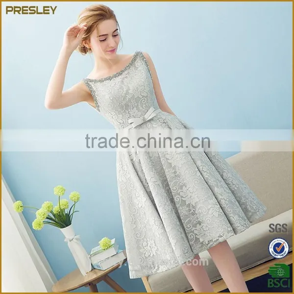 Presley Oem Wholesale Ladies Suits Lace Red Design New Model Girl Dress photo-4