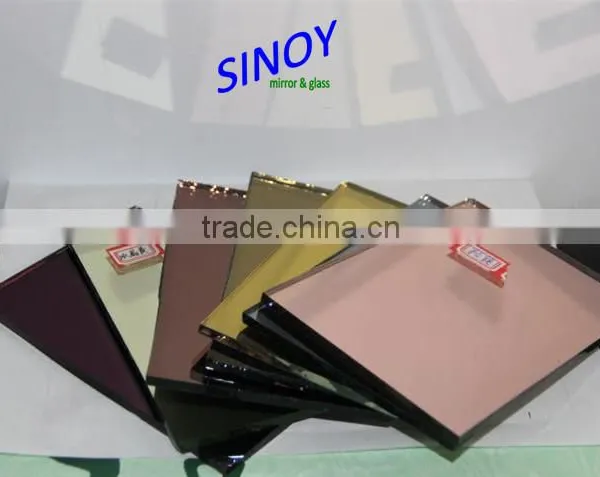 Tinted Silver Mirror Glass in Customer Size With Double Coated Paint photo-6