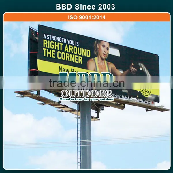 Highway advertising stable structure steel frame billboard