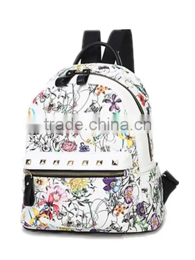 Wholesale Small Colleague School Leather Backpacks Bag for Girls Outside photo-2
